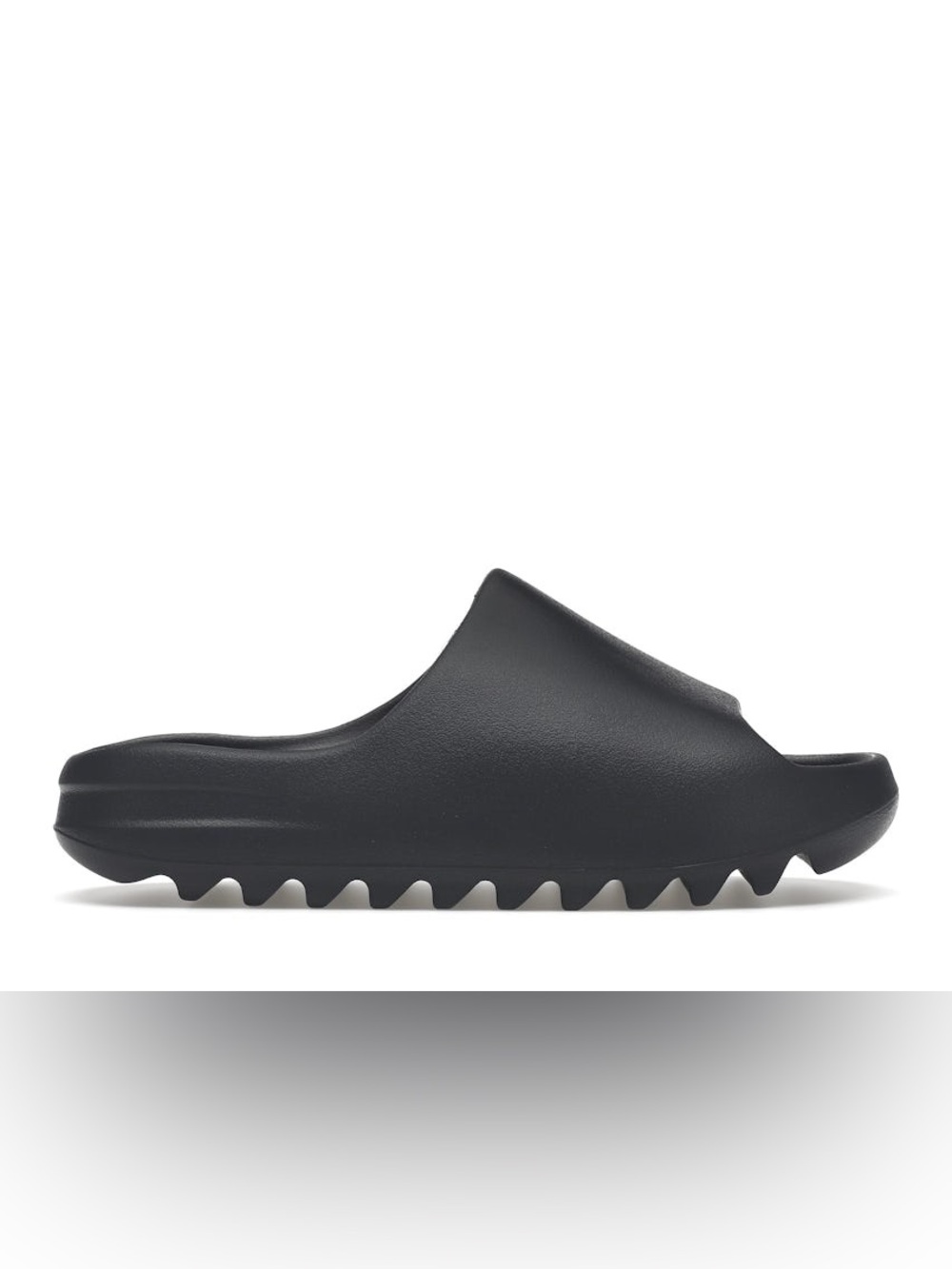Adidas Black Slide Sandal with Textured Sawtooth Outsole